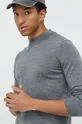 Μάλλινο πουλόβερ HUGO 100% Παρθένο μαλλί