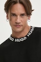 Bavlnený sveter HUGO čierna 50474813