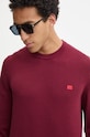 Bavlnený sveter HUGO burgundské 50475083
