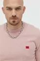 рожевий Бавовняний светер HUGO