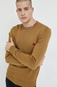 HUGO sweter bawełniany brązowy 50475083
