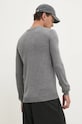 Шерстяной свитер HUGO 50476832 серый AW25