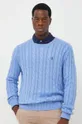 niebieski Polo Ralph Lauren sweter bawełniany Męski