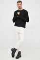 Polo Ralph Lauren sweter wełniany 710876762001 czarny AW22