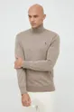 brązowy Polo Ralph Lauren sweter wełniany