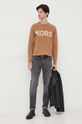 Michael Kors sweter CR1602L2LY beżowy AW23