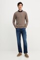 Joop! sweter wełniany 30032601 brązowy AW25
