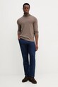 Joop! sweter wełniany 30032604 brązowy AW25