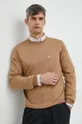 коричневый Шерстяной свитер Manuel Ritz