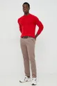 United Colors of Benetton sweter wełniany czerwony