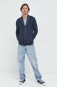 Hollister Co. kardigan KI320.2708.200 granatowy AW22