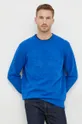 modra Bombažen pulover La Martina