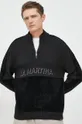 czarny La Martina sweter z domieszką wełny Męski