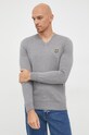 Îmbrăcăminte Lyle & Scott pulover din amestec de lana KN401VC.T28 gri