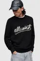 czarny AllSaints sweter SIGNATURE CREW Męski