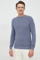 Бавовняний светер Tommy Hilfiger блакитний