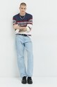 Hollister Co. sweter KI320.2703.178 granatowy AW22