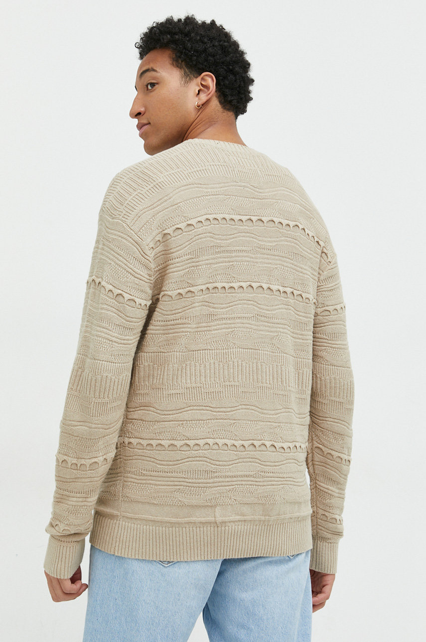 Hollister Co. sweter 53 % Bawełna, 35 % Poliester, 6 % Wiskoza, 6 % Nylon