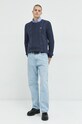 Hollister Co. sweter KI320.2713.200 granatowy AW22