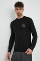 czarny Armani Exchange sweter bawełniany Męski