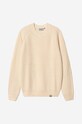 Carhartt WIP sweter z domieszką wełny Forth Sweater beżowy I028263