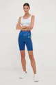 Kratke hlače za vadbo adidas Performance Farm Rio modra