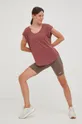 Kratke hlače za jogu Reebok smeđa