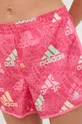 roza Kratke hlače za tek adidas Performance Brand Love