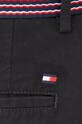 Bavlněné šortky Tommy Hilfiger černá MW0MW26620.9BYY