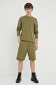 G-Star pantaloni scurți din bumbac D21458.C962 verde AW22