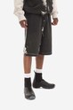 Bavlněné šortky A-COLD-WALL* Relaxed Studio Shorts ACWMB156 BLACK ACWMB156 černá