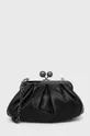 μαύρο Δερμάτινη τσάντα ώμου Weekend Max Mara Γυναικεία