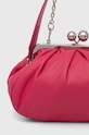 Akcesoria Weekend Max Mara kopertówka skórzana 55160222600 różowy