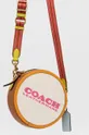 Δερμάτινη τσάντα Coach καφέ