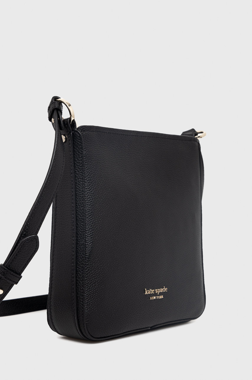 Kate Spade poseta de piele negru