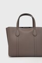 Tory Burch torebka skórzana Perry Small Triple-Compartment szary 81928.093