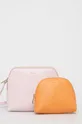 ροζ Δερμάτινη τσάντα για καλλυντικά Furla Γυναικεία