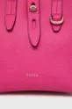 ružová Kožená kabelka Furla