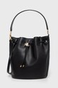 Usnjena torbica Lauren Ralph Lauren Ustreza A4 črna 431876722003