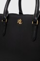 Lauren Ralph Lauren torebka skórzana 431876725004 czarny 431876725004