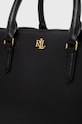 Lauren Ralph Lauren bőr táska fekete 431876725004