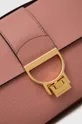 рожевий Шкіряна сумочка Coccinelle