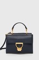 Kožená kabelka Coccinelle přírodní kůže námořnická modř E1.MD5.55.B7.01