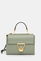 Kožená kabelka Coccinelle usňová koža zelená E1.MD5.55.B7.01