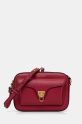 Kožená kabelka Coccinelle přírodní kůže burgundské E1.MF6.15.02.01