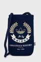 Τσαντάκι adidas Originals υφασμάτινο σκούρο μπλε HK0115