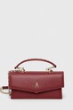 Kožená kabelka Patrizia Pepe usňová koža burgundské 2B0032.L061