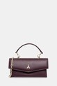 Δερμάτινη τσάντα Patrizia Pepe λείο δέρμα μπορντό 2B0032.L061