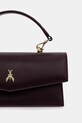 Δερμάτινη τσάντα Patrizia Pepe μπορντό 2B0032.L061