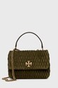 Tory Burch torebka zamszowa nie mieści A4 zielony 139632.325